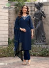 Florina Vol 1 By Vaniska Roman Silk Khatli Kurti With Bottom Dupatta Wholesale Online